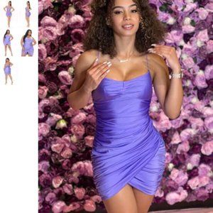 Katherine Mini Dress - Lilac